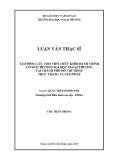 Luận văn Thạc sĩ Quản trị kinh doanh: Tạo động lực cho viên chức khối hành chính Cơ sở II trường Đại học Ngoại thương tại Thành phố Hồ Chí Minh: Thực trạng và giải pháp