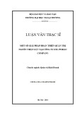 Luận văn Thạc sĩ Quản trị kinh doanh: Một số giải pháp hoàn thiện quản trị nguồn nhân lực tại công ty ETL Public Company