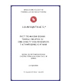 Luận văn Thạc sĩ Quản trị kinh doanh: Phát triển kinh doanh than đá nhập khẩu của Công ty Visa Resources tại thị trường Việt Nam