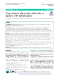 Progression of planovalgus deformity in patients with cerebral palsy