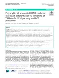 Polyphyllin VII attenuated RANKL-induced osteoclast differentiation via inhibiting of TRAF6/c-Src/PI3K pathway and ROS production