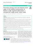 Transverse process strut and titanium mesh cages in the stability reconstruction of thoracic single segment tuberculosis: A retrospective single-center cohort study