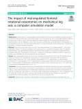 The impact of mal-angulated femoral rotational osteotomies on mechanical leg axis: A computer simulation model