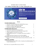 Bản tin Khoa học, công nghệ và đổi mới sáng tạo – Tháng 8/2019