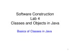 Lecture Software construction - Lab 4: Classes and objects in java