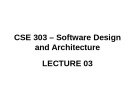 Lecture Software design and architecture – Chapter 3