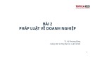 Bài giảng Lý luận pháp luật: Bài 2 - TS. Vũ Phương Đông