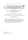 Nghiên cứu chiết xuất ethyl-p-methoxycinnamat từ địa liền (Kaempferia galanga L.)