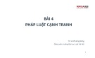 Bài giảng Lý luận pháp luật: Bài 4 - TS. Vũ Phương Đông