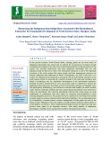 Harnessing the indigenous knowledge base associated with horticultural enterprise for sustainable development of North Eastern State, Manipur, India