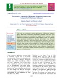 Performance appraisal of bhimsagar irrigation scheme using comparative performance indicators