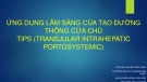 Bài giảng Ứng dụng lâm sàng của tạo đường thông cửa chủ - ThS. BS Nguyễn Đình Luân