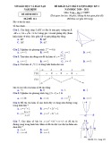 Đề thi học kì 1 môn Toán 12 năm 2020-2021 có đáp án - Sở GD&ĐT Nam Định