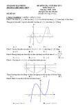 Đề thi học kì 1 môn Toán 12 năm 2020-2021 có đáp án - Trường THPT Kiến Thụy