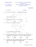 Đề thi học kì 1 môn Toán 12 năm 2020-2021 có đáp án - Sở GD&ĐT Tây Ninh