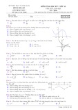 Đề thi học kì 1 môn Toán 12 năm 2020-2021 có đáp án - Sở GD&ĐT Bình Thuận