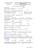 Đề thi học kì 1 môn Toán 12 năm 2020-2021 có đáp án - Sở GD&ĐT Bình Dương