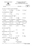 Đề thi học kì 1 môn Toán 12 năm 2020-2021 - Trường THPT Việt Đức