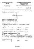 Đề thi học kì 1 môn Toán 12 năm 2020-2021 có đáp án - Sở GD&ĐT Đắk Lắk