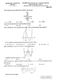 Đề thi học kì 1 môn Toán 12 năm 2020-2021 có đáp án - Sở GD&ĐT Bến Tre