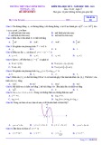 Đề thi học kì 1 môn Toán 12 năm 2020-2021 có đáp án - Trường THPT Phan Đình Phùng