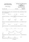 Đề thi thử THPT Quốc gia môn Toán năm 2020-2021 - Trường THPT Kinh Môn (Lần 1)