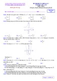 Đề thi thử tốt nghiệp THPT môn Toán năm 2020-2021 có đáp án - Trường THPT Nguyễn Đăng Đạo (Lần 1)