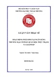 Luận văn Thạc sĩ Tài chính ngân hàng: Hoạt động phái sinh tại Ngân hàng TMCP Quân đội: Thực trạng và giải pháp