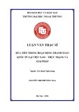 Luận văn Thạc sĩ Tài chính ngân hàng: Rửa tiền trong hoạt động thanh toán quốc tế tại Việt Nam – Thực trạng và giải pháp