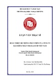 Luận văn Thạc sĩ Kinh doanh thương mại: Hoàn thiện hệ thống phân phối của Công ty bảo hiểm nhân thọ Dai-ichi Việt Nam