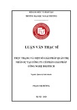 Luận văn Thạc sĩ Quản trị kinh doanh: Thực trạng và một số giải pháp quản trị nhân sự tại công ty cổ phần giải pháp công nghệ Digitech