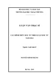 Luận văn Thạc sĩ Luật kinh tế: Các hình thức đầu tư theo Luật Đầu tư năm 2014