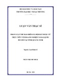 Luận văn Thạc sĩ Luật kinh tế: Pháp luật thu bảo hiểm xã hội bắt buộc từ thực tiễn với doanh nghiệp ngoài quốc doanh tại tỉnh Quảng Ninh”