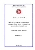 Luận văn Thạc sĩ Tài chính ngân hàng: Phân tích tác động của hệ thống Bảo hiểm xã hội đến sự tăng trưởng kinh tế bền vững quốc gia