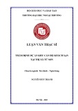 Luận văn Thạc sĩ Tài chính ngân hàng: Thẩm định dự án căn hộ khách sạn tại thị xã Từ Sơn