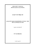 Luận văn Thạc sĩ Luật kinh tế: Giải quyết tranh chấp hợp đồng lữ hành – Thực tiễn tại Tỉnh Quảng Ninh