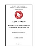 Luận văn Thạc sĩ Kinh doanh thương mại: Phát triển các sản phẩm Bancassurance tại Ngân hàng TMCP Quân đội – MB