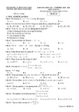 Đề thi học kì 1 môn Toán 10 năm 2020-2021 có đáp án - Trường THPT Phan Ngọc Hiển