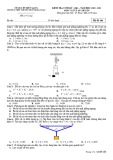 Đề thi học kì 1 môn Vật lí 10 năm 2020-2021 có đáp án - Trường THPT chuyên Huỳnh Mẫn Đạt (Khối chuyên)