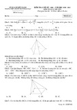 Đề thi học kì 1 môn Toán 11 năm 2020-2021 có đáp án - Trường THPT chuyên Huỳnh Mẫn Đạt (Khối chuyên)