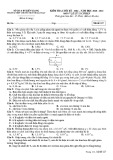 Đề thi học kì 1 môn Vật lí 11 năm 2020-2021 có đáp án - Trường THPT chuyên Huỳnh Mẫn Đạt (Khối cơ bản)