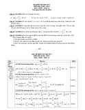 Đề kiểm tra học kì 1 môn Toán lớp 11 năm học 2020-2021 (Có hướng dẫn giải)