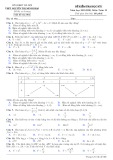 Đề kiểm tra học kì 1 môn Toán lớp 12 năm học 2019-2020– Trường THPT Chuyên Nguyễn Thị Minh Khai (Mã đề 001)