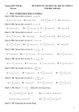 Đề cương ôn tập kiểm tra học kì 1 môn Toán lớp 11 năm học 2020-2021 – Trường THPT Phú Bài
