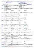 Đề thi học kì 1 môn Toán 12 năm học 2019-2020 - Sở Giáo dục và Đào tạo Hà Nam (Mã đề 121)