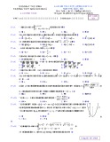 Đề thi học kì 1 môn Toán lớp 10 năm 2020-2021 có đáp án - Trường THPT Nam Duyên Hà