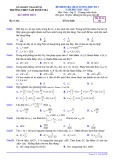 Đề thi học kì 1 môn Toán lớp 11 năm 2020-2021 có đáp án - Trường THPT Nam Duyên Hà