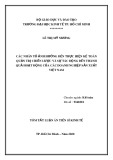 Tóm tắt luận án Tiến sĩ Kinh tế: Các nhân tố ảnh hưởng đến thực hiện kế toán quản trị chiến lược và sự tác động đến thành quả hoạt động của các doanh nghiệp sản xuất Việt Nam