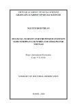 Summary of Doctoral dissertation international Economics: Financial stability for the pension system in some European countries and lesssons for Vietnam
