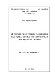 Luận án Tiến sĩ Kinh tế: Kế toán chi phí và tính giá thành dịch vụ đào tạo đại học tại các cơ sở đào tạo trực thuộc Bộ Tài chính